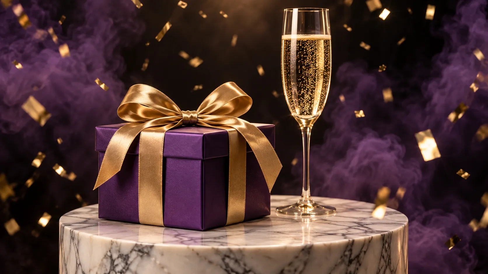 A wrapped gift catching soft light, representing the activated welcome bonus